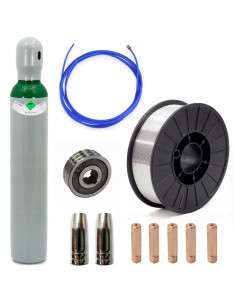 Spawarka MIG zestaw do spawania aluminium-drut 2kg