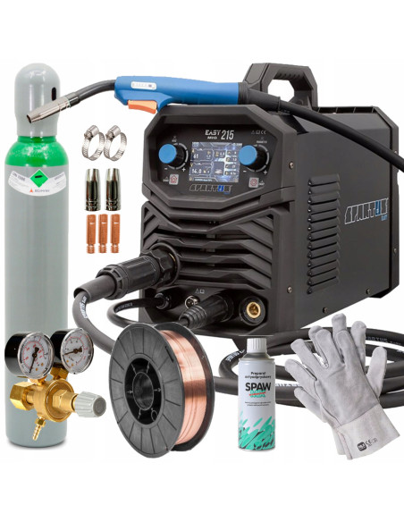 MIGOMAT Spawarka 3W1 EASY MIG 215 + pakiet start