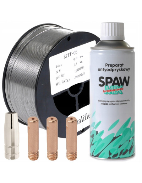 Drut samoosłonowy bez gazu+ spawmix antyodpryskowy
