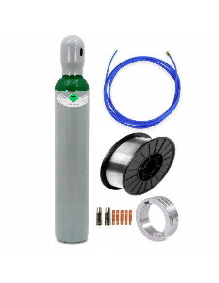 Zestaw do spawania aluminium migomatem 0,8mm MIG