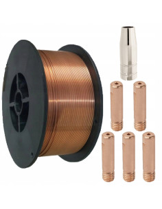 Drut spawalniczy do MIGOMAT-0,8mm, D100-1kg-zestaw