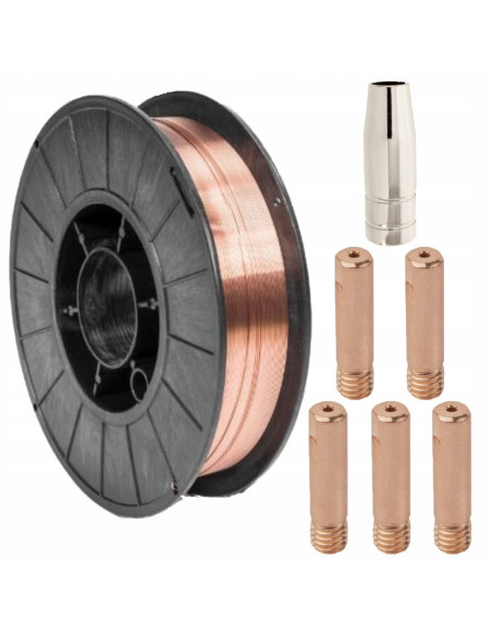Drut spawalniczy do MIGOMAT SG2 0,8 mm 5kg-zestaw