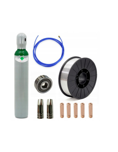 Spawarka MIG zestaw do spawania aluminium-drut 2kg