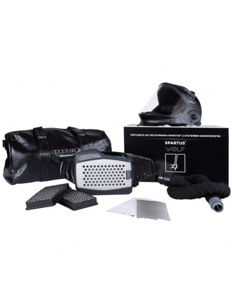 Przyłbica do szlifowania SPARTUS® WOLF z systemem nawiewowym