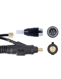 Uchwyt spaw.ProTIG 26F,4m/skóra SK54 1/4G 5 pin/mikrow. 2B 2