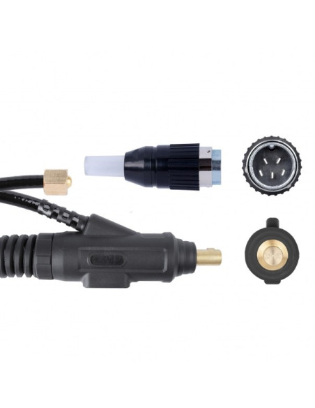 Uchwyt spaw.ProTIG 26F,4m/skóra SK54 1/4G 5 pin/mikrow. 2B