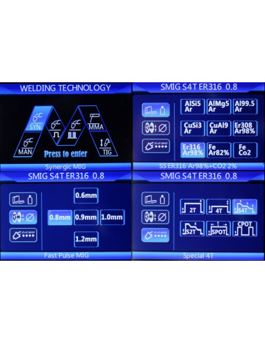 TECNO MIG 200 PULSE LCD