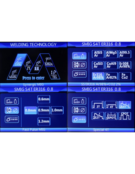 TECNO MIG 200 PULSE LCD