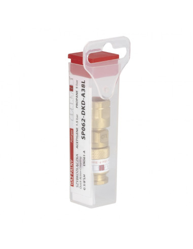 Szybkozłączka przyreduktorowa - gniazdo z gwintem wew. G 3/8''LH (gaz palny)