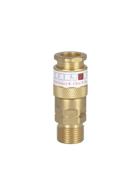 Szybkozłączka przypalnikowa - gniazdo z gwintem zew. G 3/8''LH (gaz palny)