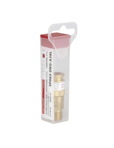 Szybkozłączka przypalnikowa - gniazdo z gwintem zew. G 3/8''LH (gaz palny)