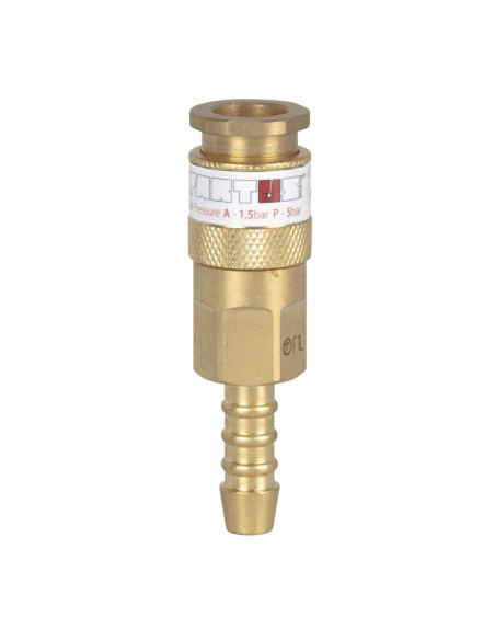 Szybkozłączka przypalnikowa - gniazdo na wąż fi 8,0mm (gaz palny)