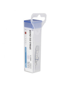 Złączka przyreduktorowa - wtyczka na wąż fi 6,3mm (tlen) 2