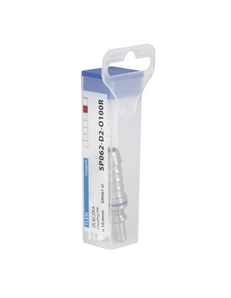 Złączka przyreduktorowa - wtyczka na wąż fi 10,0mm (tlen)