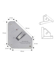 Magnetyczny uchwyt spawalniczy z wyłącznikiem udźwig: 13,5kg