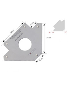 Magnetyczny uchwyt spawalniczy strzałka udźwig: 33kg