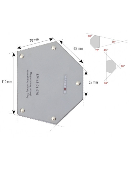 Magnetyczny uchwyt spawalniczy udźwig: 33kg