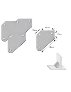 Zestaw magnesów kątowych 4szt. udźwig: 4kg