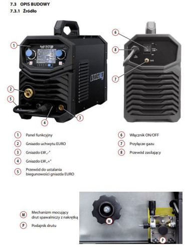 Spawarka Spartus EasyMIG 217 DUAL PULSE+ START MIG