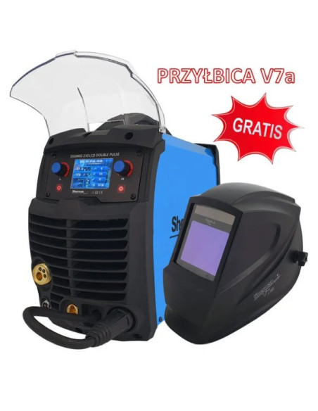 Synergiczna spawarka inwertorowa DIGIMIG 210 LCD DOUBLE PULSE