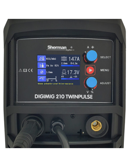 Synergiczna spawarka inwertorowa DIGIMIG 210 TWINPULSE