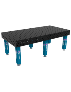 Stół Spawalniczy EXPERT na stopach 2400x1200 mm fi28 mm siatka 100x100 mm