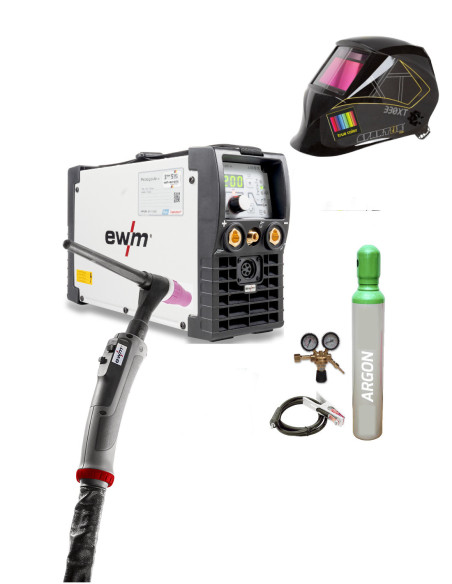 Zestaw: Picotig 200 Puls TG, uchwyt SR26-4m, przewód masowy, maska 301x, butla Ar 100%, reduktor Ar/Co2...