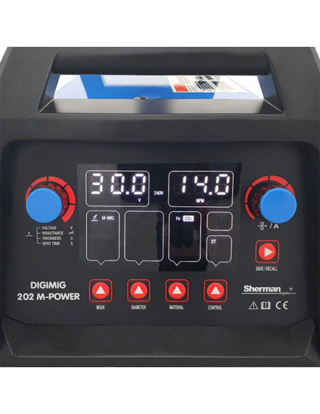 Synergiczna spawarka inwertorowa DIGIMIG 202 M-POWER