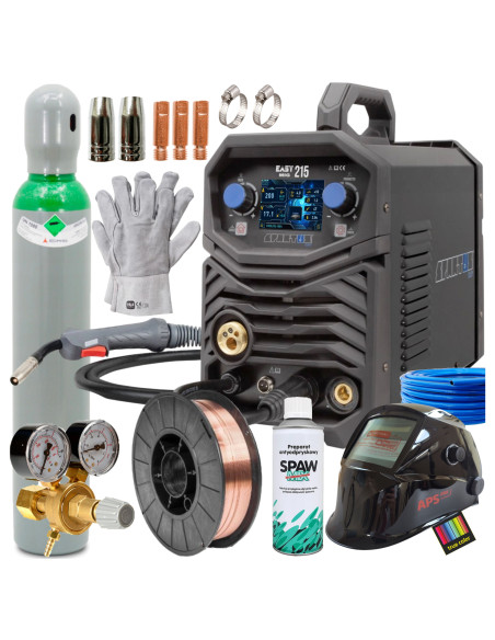MIGOMAT Spawarka 3w1 Spartus MIG215 200A synergia+