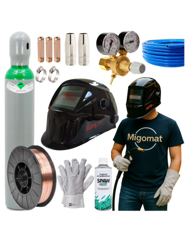 MIGOMAT Spawarka 3w1 Spartus MIG215 200A synergia+