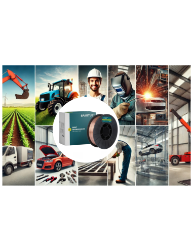 DRUT SPAWALNICZY 0 8 SG2 SPARTUS DO STALI CZARNEJ SG2  SZPULA D200 ŚR 200MM