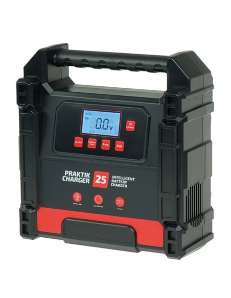 PRAKTIK CHARGER 25 LCD 12/24V