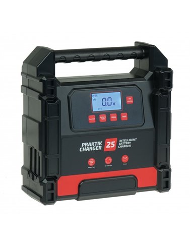PRAKTIK CHARGER 25 LCD 12/24V