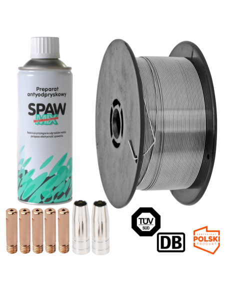 Drut spawalniczy NIERDZEWNY 308LSi 1,0 mm 1 kg  INOX 4w1 spawmix dysze