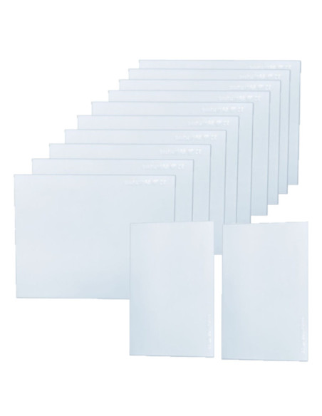 PRZYŁBICA SPARTUS 101X 130XT szybki zamienne 98x123mm 58x107mm-12 sztuk