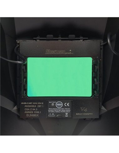 Przyłbica automatyczna Sherman V4 czarna