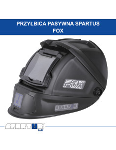Przyłbica z klapką Spartus Easy FOX- zestaw z szybkami 2