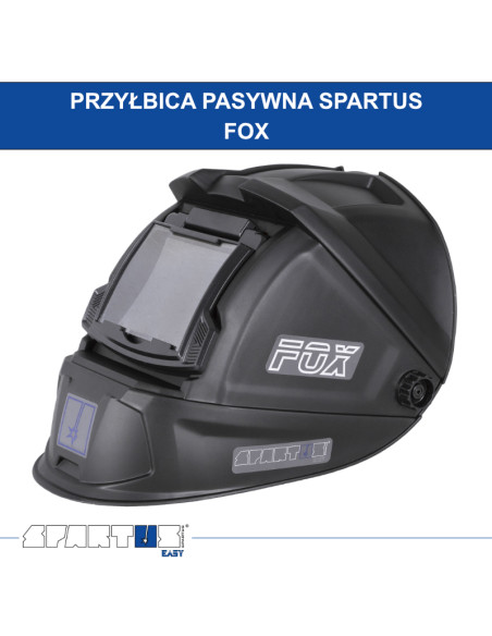 Przyłbica z klapką Spartus Easy FOX- zestaw z szybkami