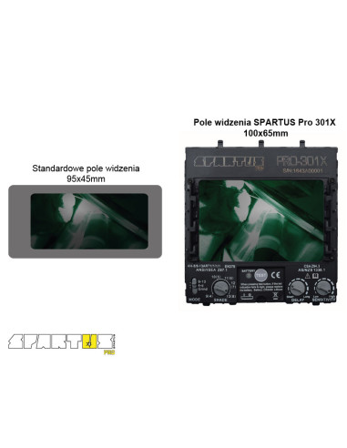 Przyłbica samościemniająca SPARTUS Pro 301X