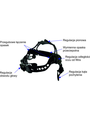 Przyłbica automatyczna Sherman V4 czarna