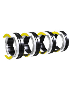 Rolki EWM AL 4R 0.8 MM/0.03 INCH WHITE/YELLOW