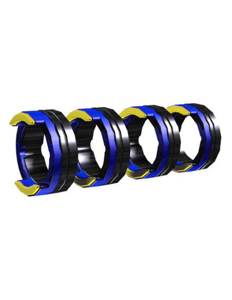 Rolki EWM AL 4R 1.0 MM/0.04 INCH BLUE/YELLOW